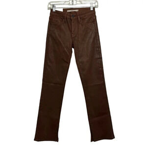 Hudson NWT’s Nico mid-rise straight leg coated jeans.size 24/2